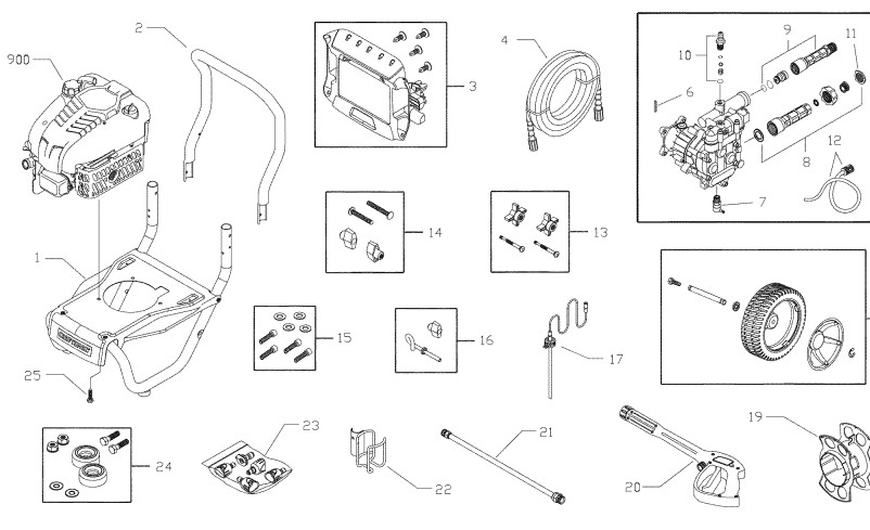 Craftsman Pressure Washer 020355-1 Parts